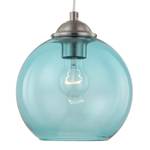 Hanglamp Arveda glas/ijzer - 1 lichtbron - Blauw