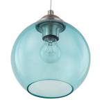 Hanglamp Arveda glas/ijzer - 1 lichtbron - Blauw