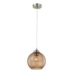 Hanglamp Arveda glas/ijzer - 1 lichtbron - Bruin