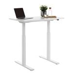Schreibtisch E-Table (höhenverstellbar) - Weiß - Breite: 100 cm - Weiß