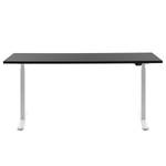 Schreibtisch E-Table (höhenverstellbar) - Schwarz - Breite: 160 cm - Weiß