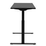 Schreibtisch E-Table (höhenverstellbar) - Schwarz - Breite: 160 cm - Schwarz