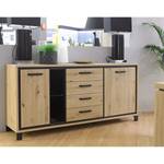 Sideboard Egan IV Eiche Artisan Dekor / Eiche Schwarz Dekor