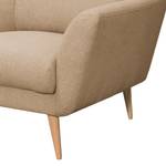 Fauteuil Lucinda geweven stof - Geweven stof Hanabi: Beige - Beige