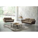 Sofa Lucinda I (2-Sitzer) Webstoff Hanabi: Saharagrau - Beige