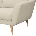 Sofa Lucinda I (2-Sitzer) Webstoff Hanabi: Creme - Beige