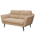 Sofa Lucinda I (2-Sitzer) Webstoff Hanabi: Beige - Schwarz