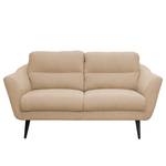 Sofa Lucinda I (2-Sitzer) Webstoff Hanabi: Beige - Schwarz