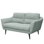 Sofa Lucinda I (2-Sitzer) Webstoff Hanabi: Grau - Schwarz