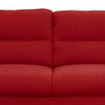 Sofa Lucinda I (2-Sitzer) Webstoff Hanabi: Rot - Schwarz