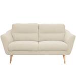 Sofa Lucinda I (2,5-Sitzer) Webstoff - Webstoff Hanabi: Creme - Beige