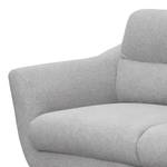 Sofa Lucinda I (2,5-Sitzer) Webstoff - Webstoff Hanabi: Hellgrau - Schwarz