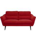 Sofa Lucinda I (2,5-Sitzer) Webstoff - Webstoff Hanabi: Rot - Schwarz