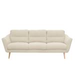 Sofa Lucinda I (3-Sitzer) Webstoff - Webstoff Hanabi: Creme - Beige