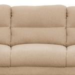 Sofa Lucinda I (3-Sitzer) Webstoff - Webstoff Hanabi: Beige - Schwarz