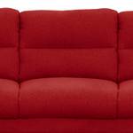 Sofa Lucinda I (3-Sitzer) Webstoff - Webstoff Hanabi: Rot - Beige