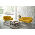 Sofa Lucinda I (3-Sitzer) Webstoff - Webstoff Hanabi: Gelb - Beige