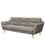 Sofa Lucinda I (3-Sitzer) Webstoff - Webstoff Hanabi: Grau - Beige