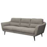 Sofa Lucinda I (3-Sitzer) Webstoff - Webstoff Hanabi: Grau - Schwarz