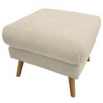 Polsterhocker Lucinda Webstoff - Webstoff Hanabi: Creme - Beige