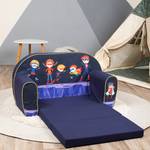 Kindersofa Heroes Blau - Andere - Textil - 77 x 42 x 34 cm