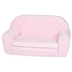 Kindersofa Cozy Heart Rosa