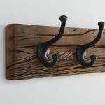 Porte-manteau Solea Bois recyclé massif / Métal - Marron / Noir - Largeur : 56 cm