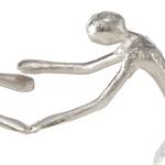 Figur Holda Aluminium / Mango - Silber