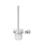 WC-Bürstenhalterung Apollo Aluminium / Glas - Milchglas