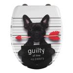 Premium wc-bril Guilty Dog roestvrij staal/Duroplast - meerdere kleuren