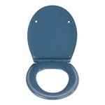 Premium WC-Sitz Samos Edelstahl - Blau