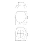Premium wc-bril Stag MDF (Medium-Density Fibreboard) - bruin