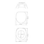Premium WC-Sitz Geometry Edelstahl / Duroplas - Mehrfarbig