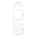 Siège WC premium Mediaster Acier inoxydable / Duroplast - Multicolore
