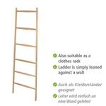 Handdoekladder Acina acaciahout - beige