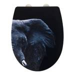 Siège WC Éléphant Acier inoxydable / Thermoplastique - Noir
