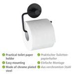 Porte papier toilette Milazzo Vacuum-Loc Acier inoxydable - Noir