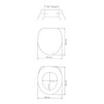 WC-Sitz Ginkgo MDF (Mitteldichte Holzfaserplatte) - Mehrfarbig