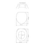 Wc-bril Sianna MDF (Medium-Density Fibreboard)