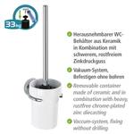 Wc-set Capri zink drukgieting/keramiek - wit