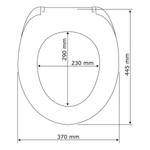 Wc-bril Mossel MDF (Medium-Density Fibreboard) - meerdere kleuren