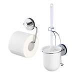Vacuum-Loc WC-Set Milazzo (2-teilig) Stahl - Chrom / Weiß