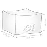 Pouf Yakka Loft Wolle / Polyester - Beige