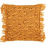 Housse de coussin Fringe Jaune moutarde