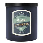 Bougie parfumée Juniper Cypress Mélange de cire de soja - Noir - 425 g