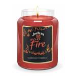 Geurkaars Jim Beam Fire geraffineerd paraffine - rood - 570 g