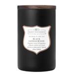 Bougie parfumée Black Sandalwood Mélange de cire de soja - Noir - 566 g - Diamètre : 10 cm