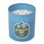 Duftkerze Patchouli Musk Soja Wachs Mischung - Blau - 425g