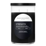 Bougie parfumée Strength Mélange de cire de soja - Noir - 623g