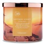 Duftkerze Santorini Sunset Soja Wachs Mischung - Orange - 411g